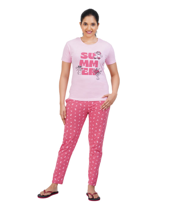 Ladies Night Wear - Remi Print New ( TOP & AOP PANT )