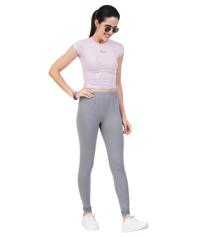Ladies cotton leggings with comfortable regular fit