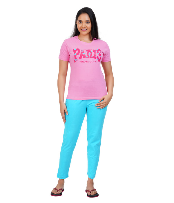Ladies Night Wear - REMI PLAIN NEW ( TOP & PANT )