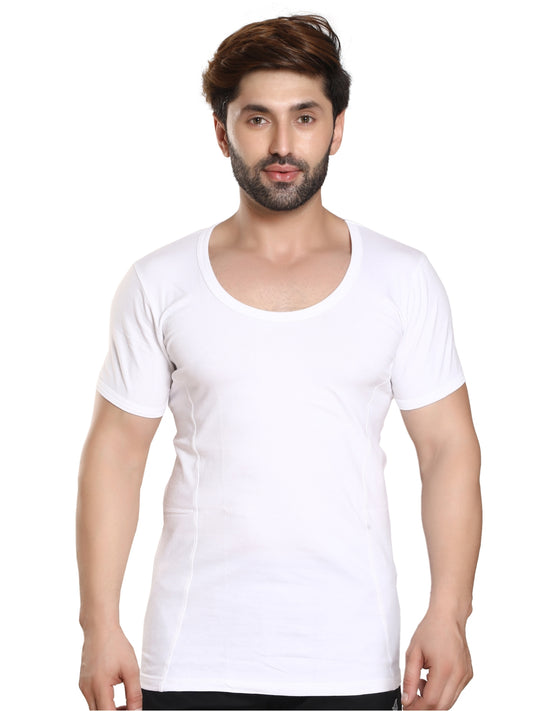 Mens Vests RNS - White - 1 Pcs Pack