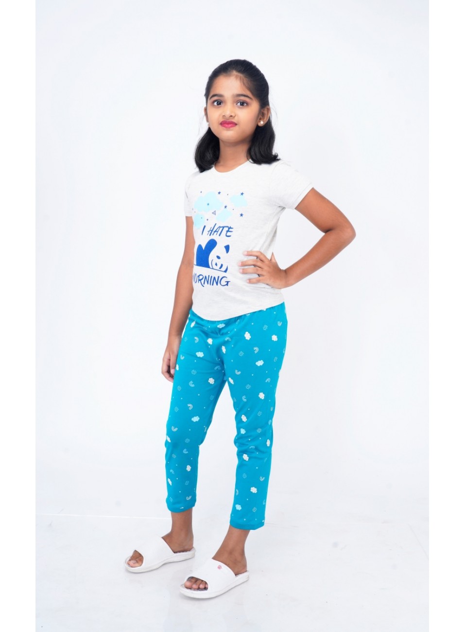 Girls Night Wear-OLIVIA ( Top & Pant) ( SPGNW-03) 1 Pcs Pack