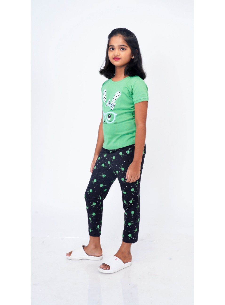 Girls Night Wear-OLIVIA ( Top & Pant) ( SPGNW-03) 1 Pcs Pack