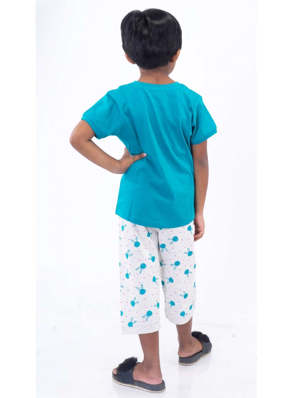 Girls Night Wear-OLIVIA ( Top & Capri) (SPGNW-04) 1 Pcs Pack