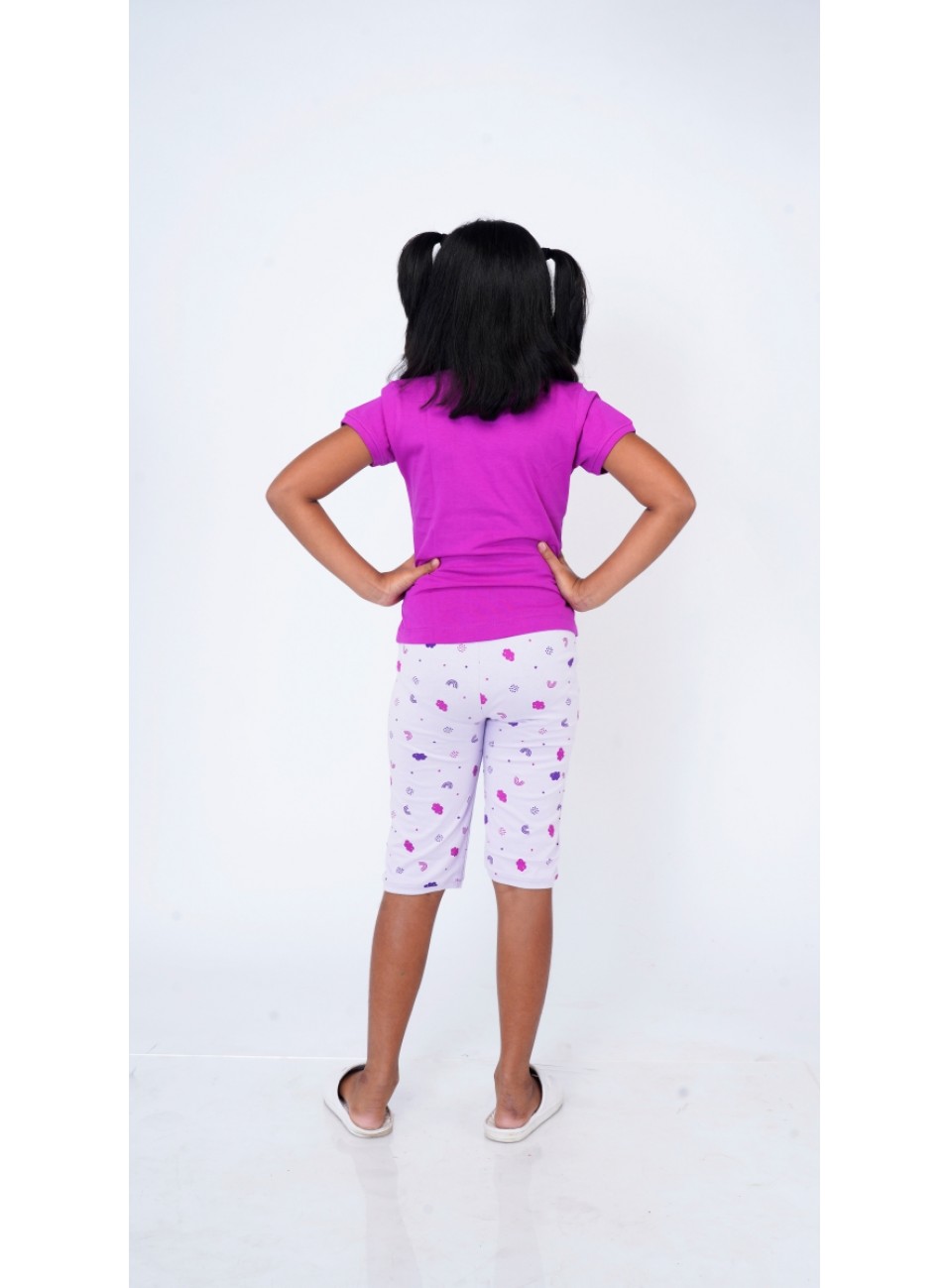 Girls Night Wear-OLIVIA ( Top & Capri) (SPGNW-04) 1 Pcs Pack