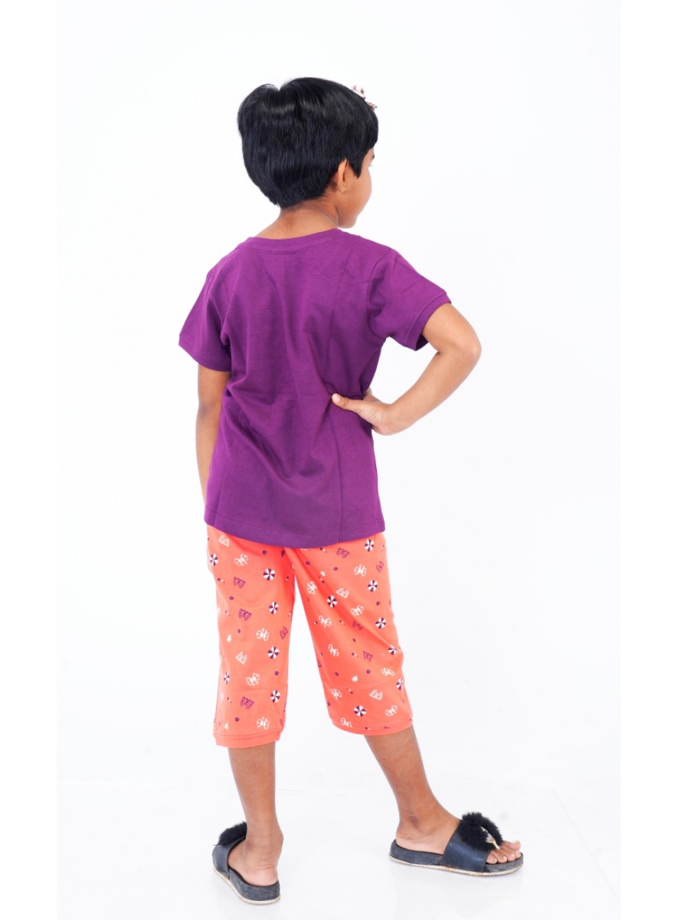 Girls Night Wear-OLIVIA ( Top & Capri) (SPGNW-04) 1 Pcs Pack