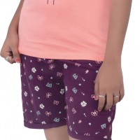 Ladies Nightwear - Moon ( TOP & SHORTS) - SPLNW-06