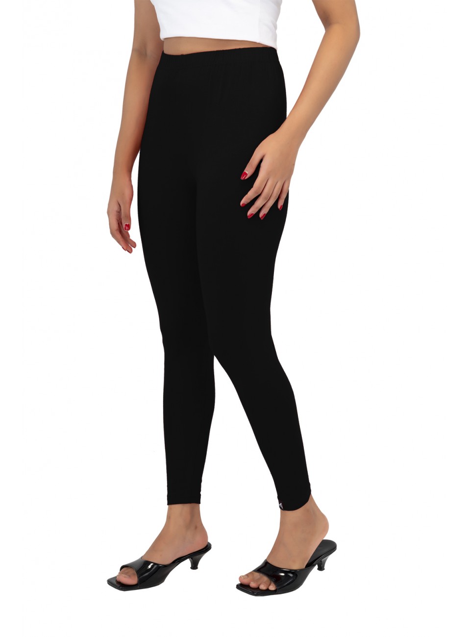 Ladies Mira Ankle Leggings - Black (1 Pcs Pack)