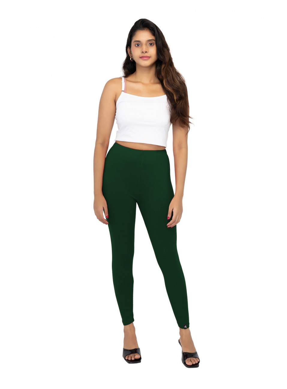 Ladies Mira Ankle Leggings - Bottle Green (1 Pcs Pack)