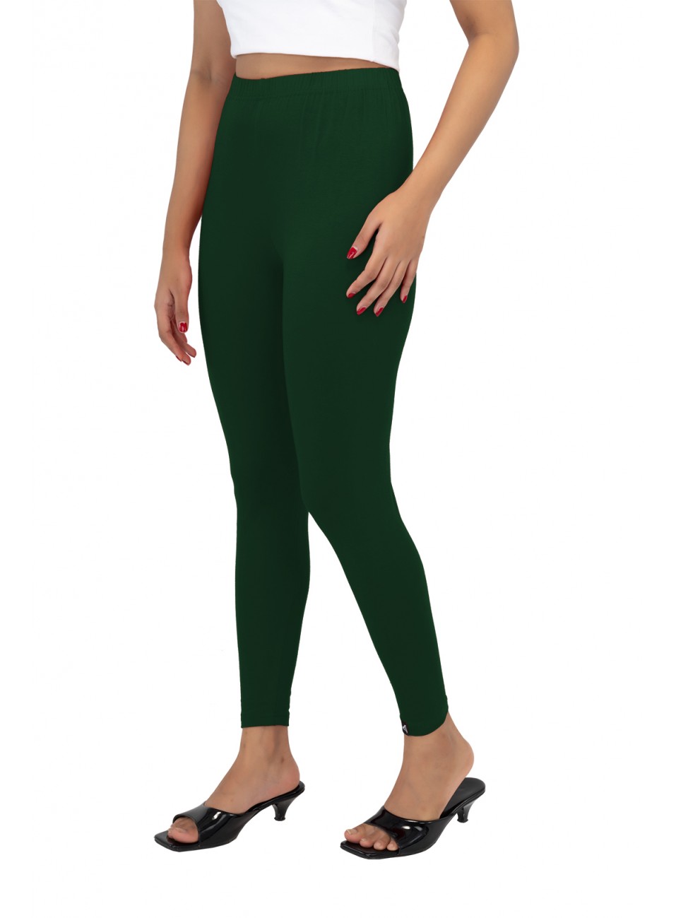 Ladies Mira Ankle Leggings - Bottle Green (1 Pcs Pack)