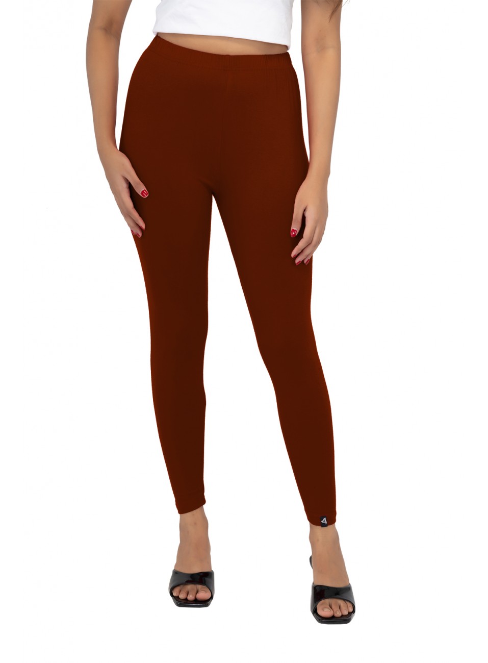 Ladies Mira Ankle Leggings - Burgundy (1 Pcs Pack)