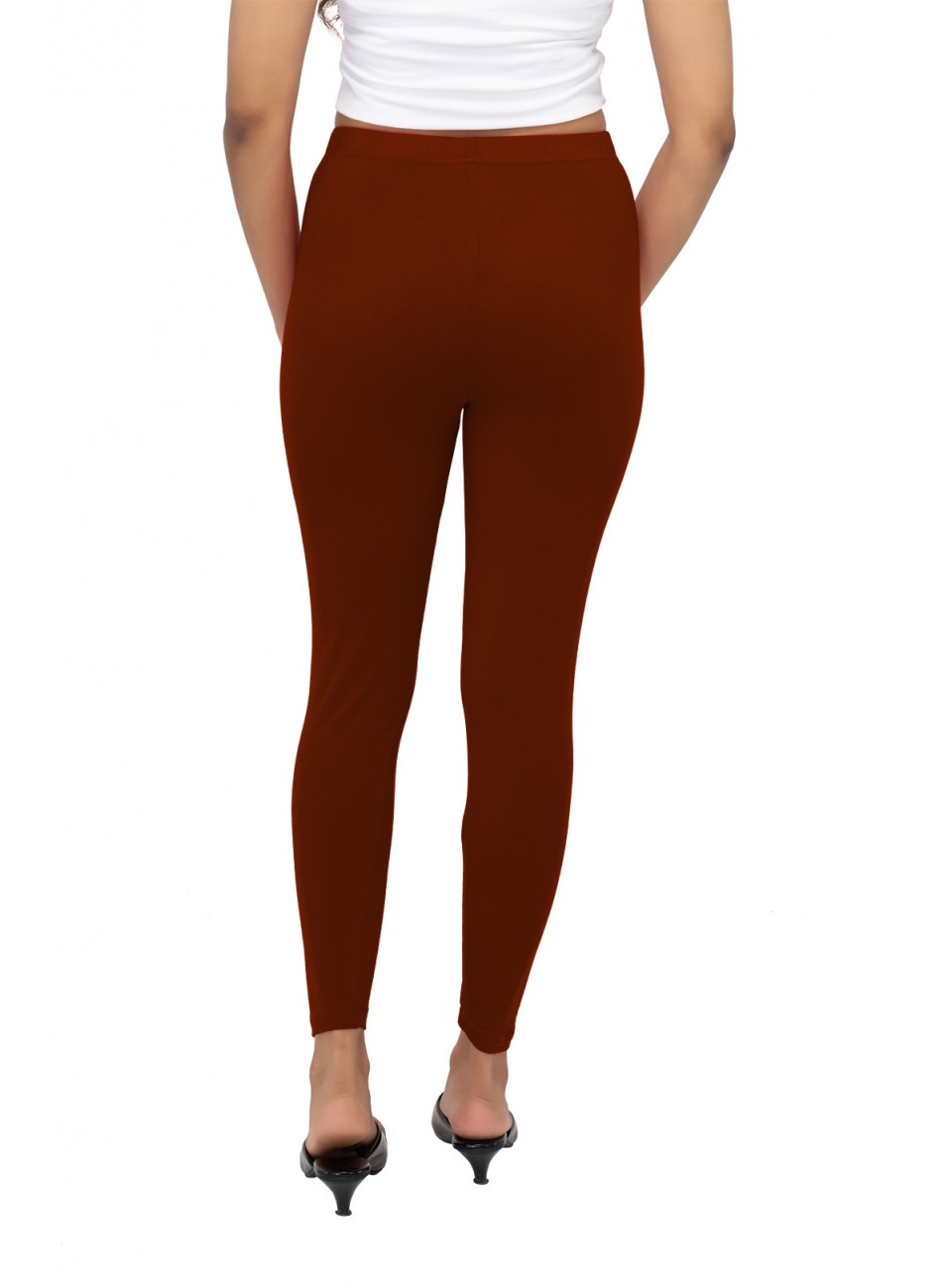 Ladies Mira Ankle Leggings - Burgundy (1 Pcs Pack)