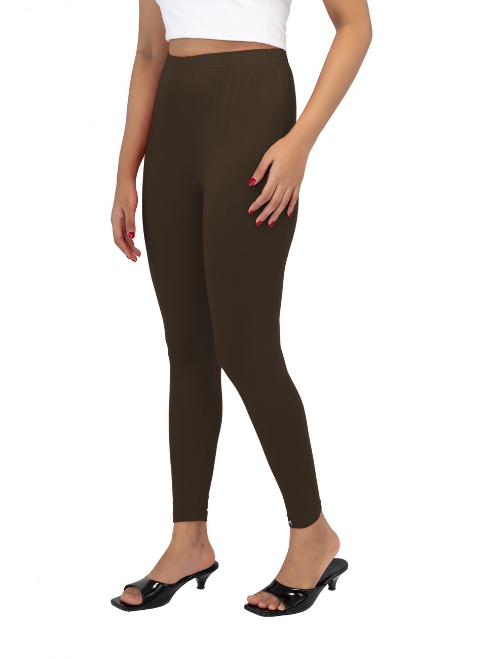 Ladies Mira Ankle Leggings - Coffee Brown (1 Pcs Pack)