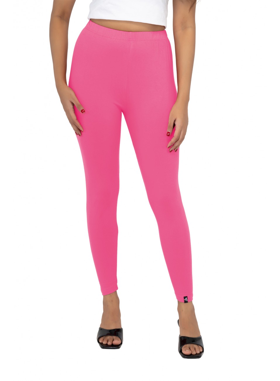 Ladies Mira Ankle Leggings - Dark Pink (1 Pcs Pack)