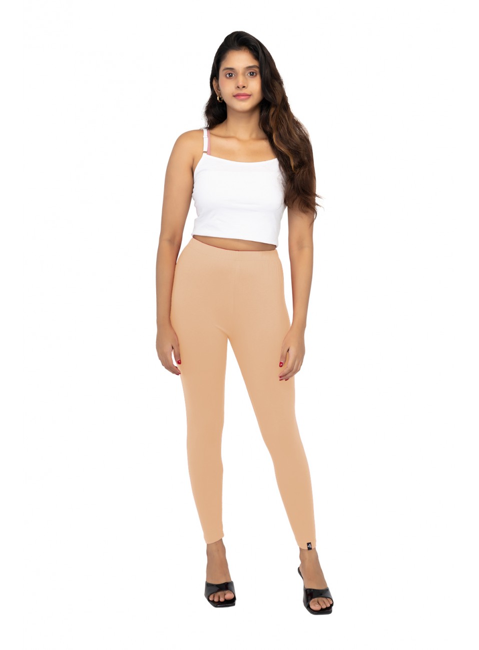 Ladies Mira Ankle Leggings - Deep Skin (1 Pcs Pack)