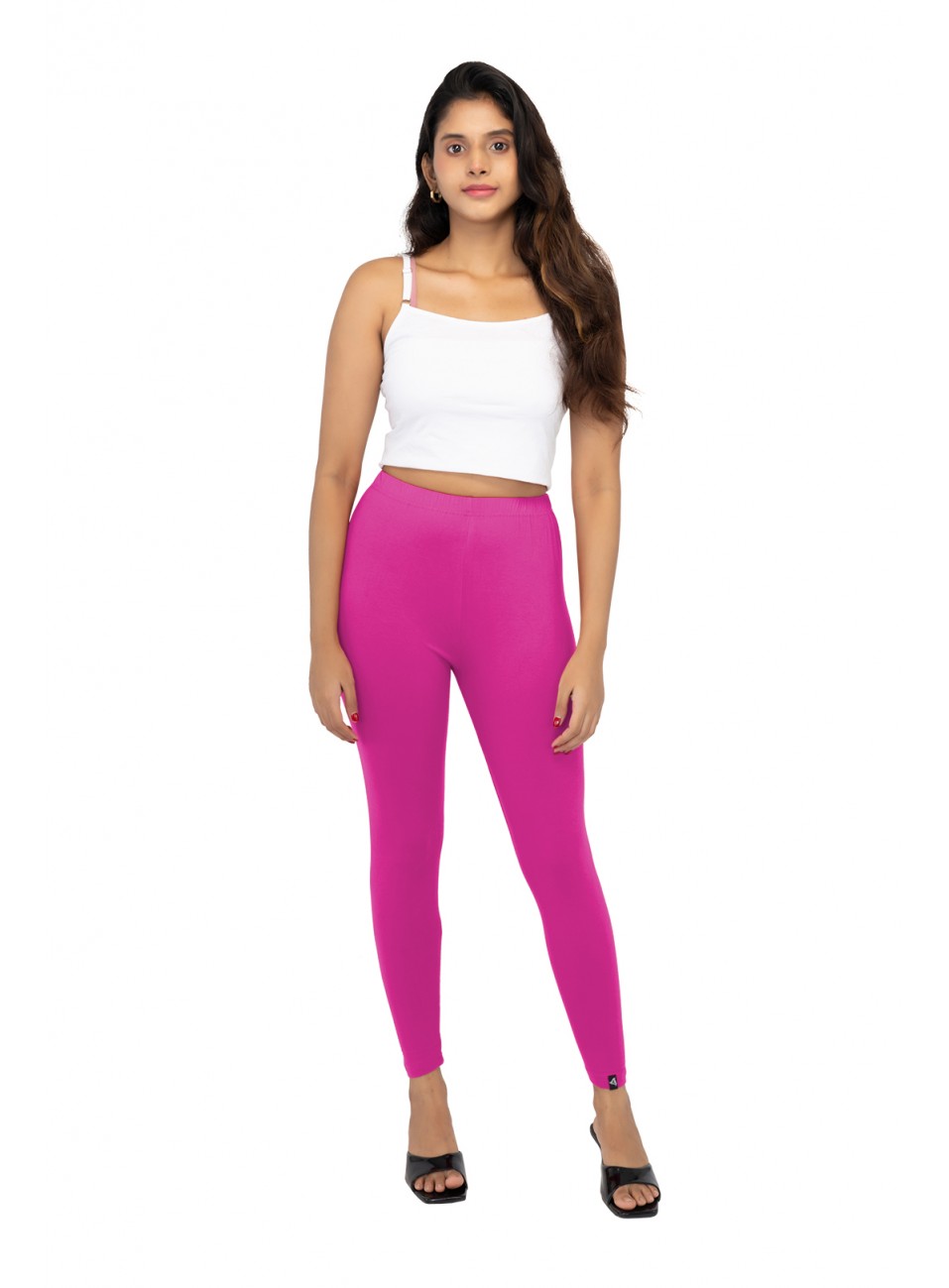 Ladies Mira Ankle Leggings - Fushia (1 Pcs Pack)