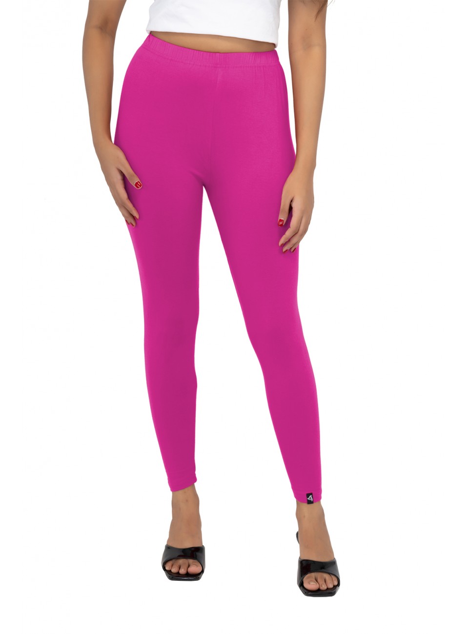 Ladies Mira Ankle Leggings - Fushia (1 Pcs Pack)