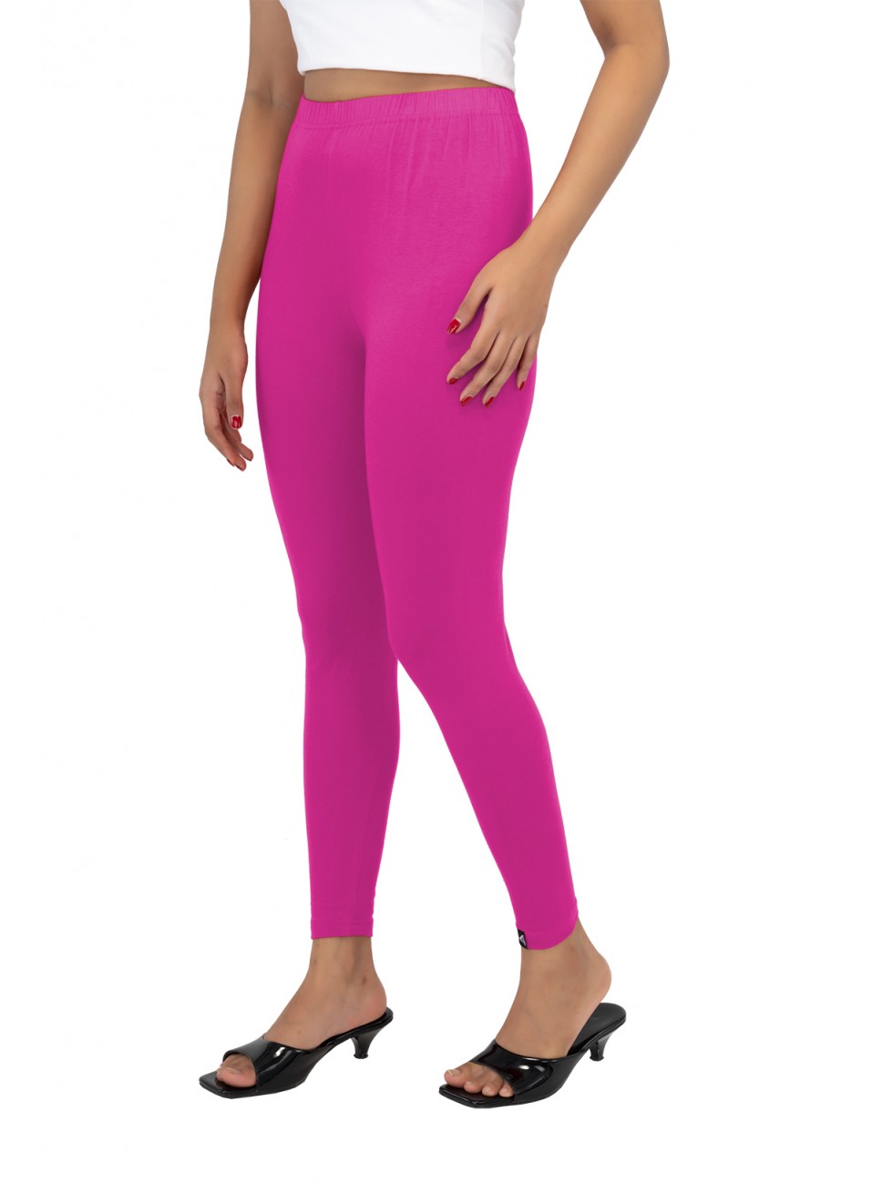 Ladies Mira Ankle Leggings - Fushia (1 Pcs Pack)