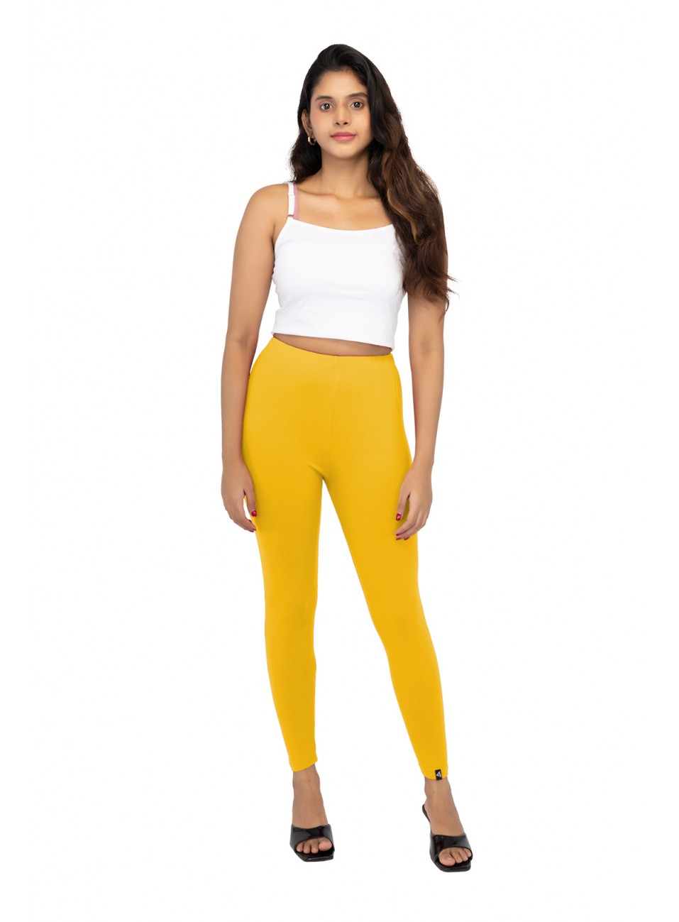 Ladies Mira Ankle Leggings - Golden Yellow (1 Pcs Pack)