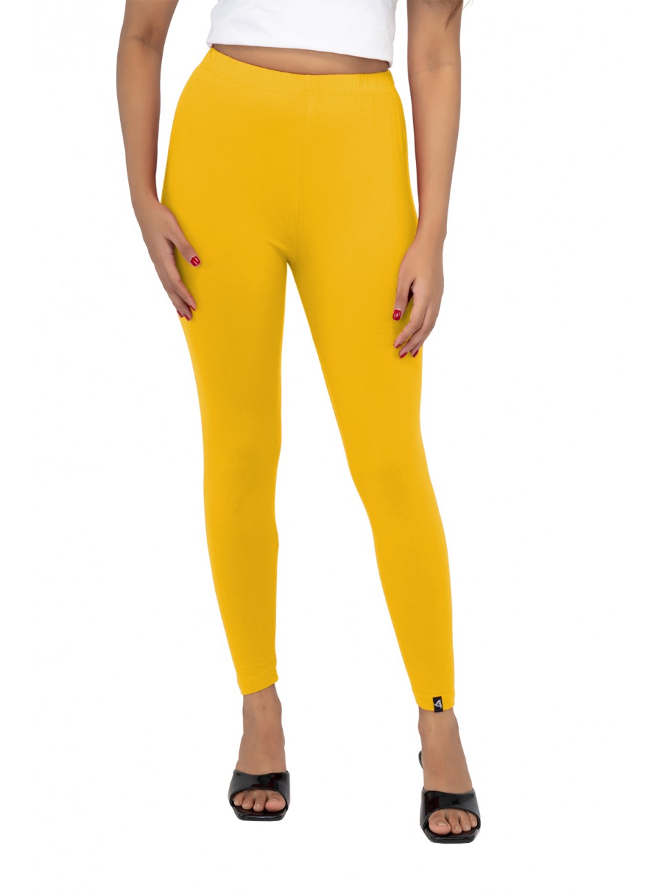 Ladies Mira Ankle Leggings - Golden Yellow (1 Pcs Pack)