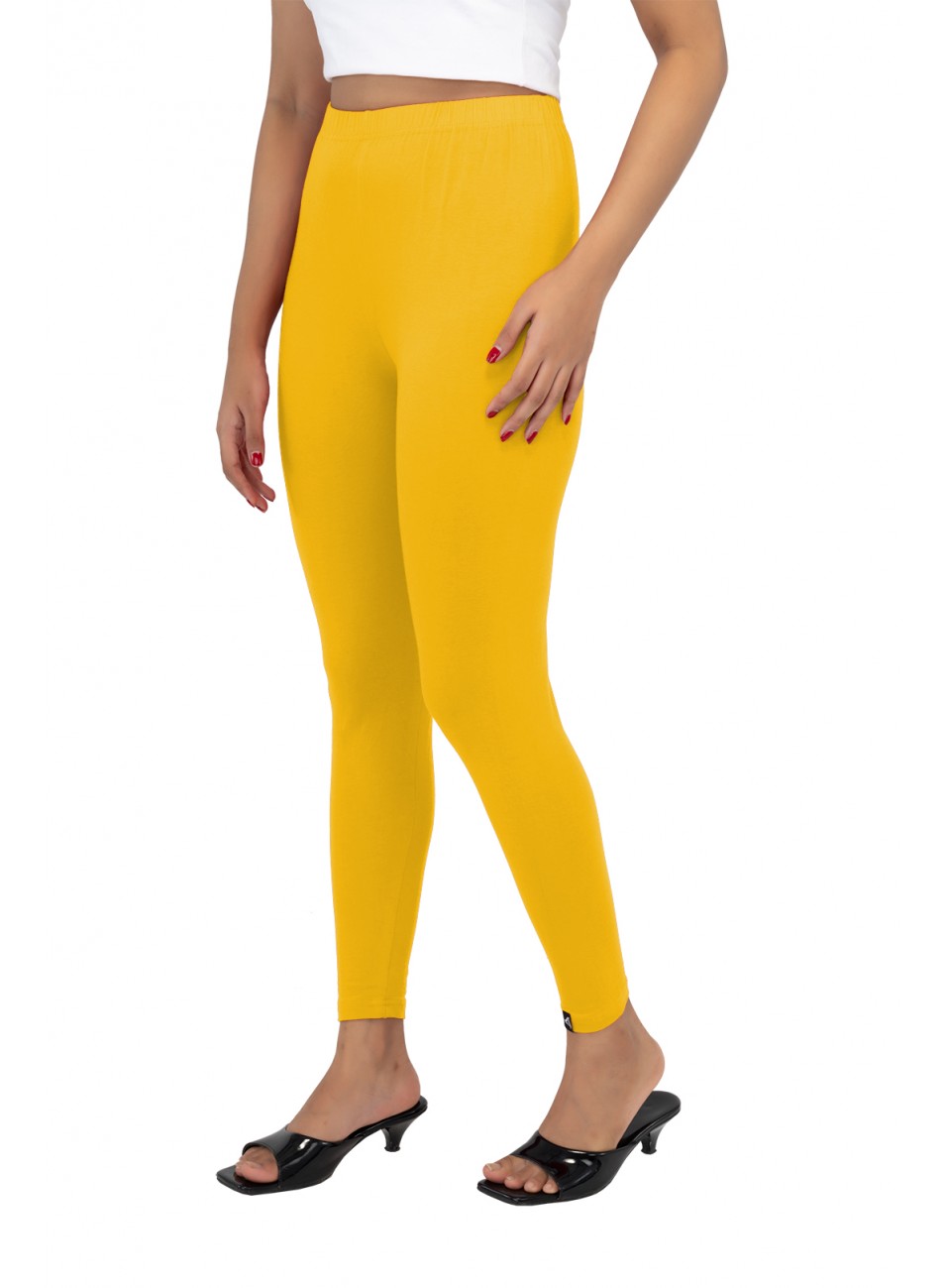 Ladies Mira Ankle Leggings - Golden Yellow (1 Pcs Pack)