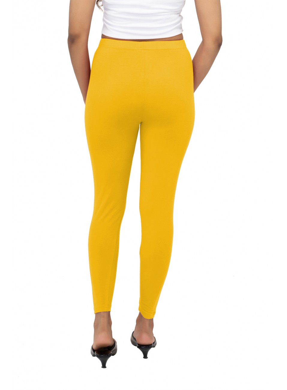 Ladies Mira Ankle Leggings - Golden Yellow (1 Pcs Pack)