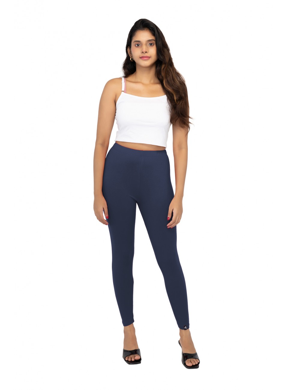 Ladies Mira Ankle Leggings - Indigo (1 Pcs Pack)