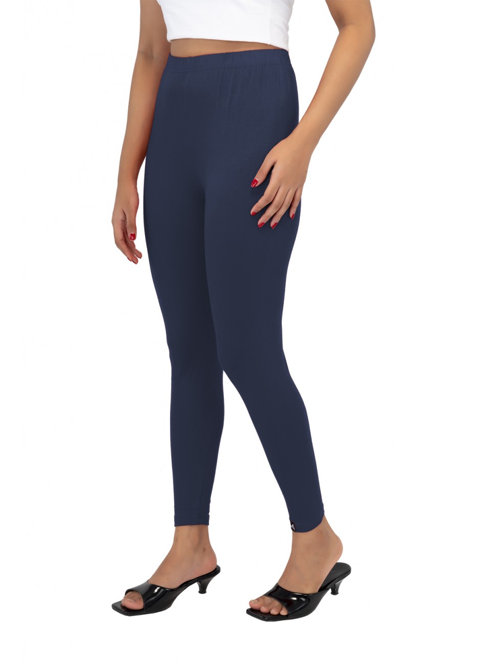 Ladies Mira Ankle Leggings - Indigo (1 Pcs Pack)