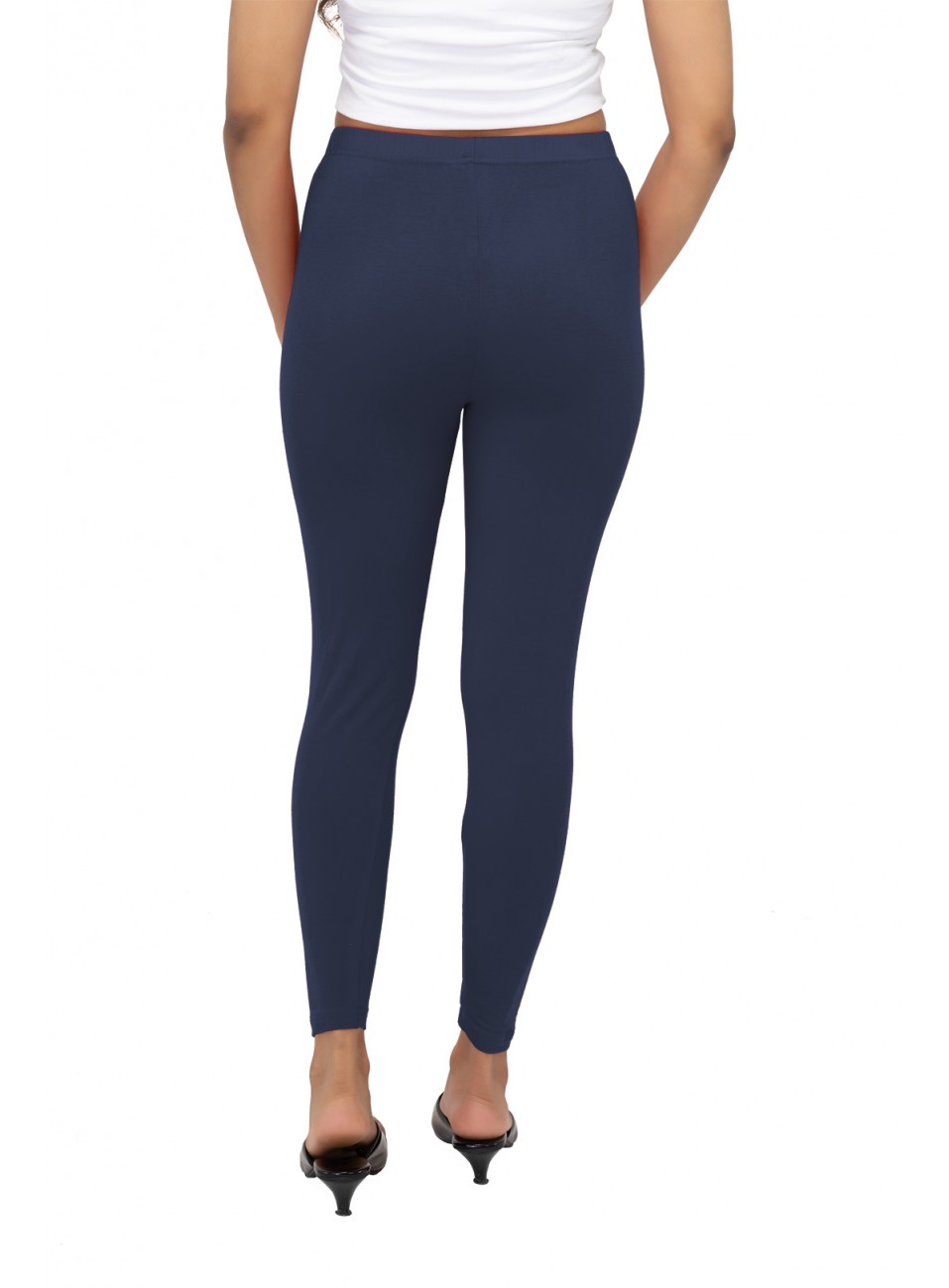 Ladies Mira Ankle Leggings - Indigo (1 Pcs Pack)