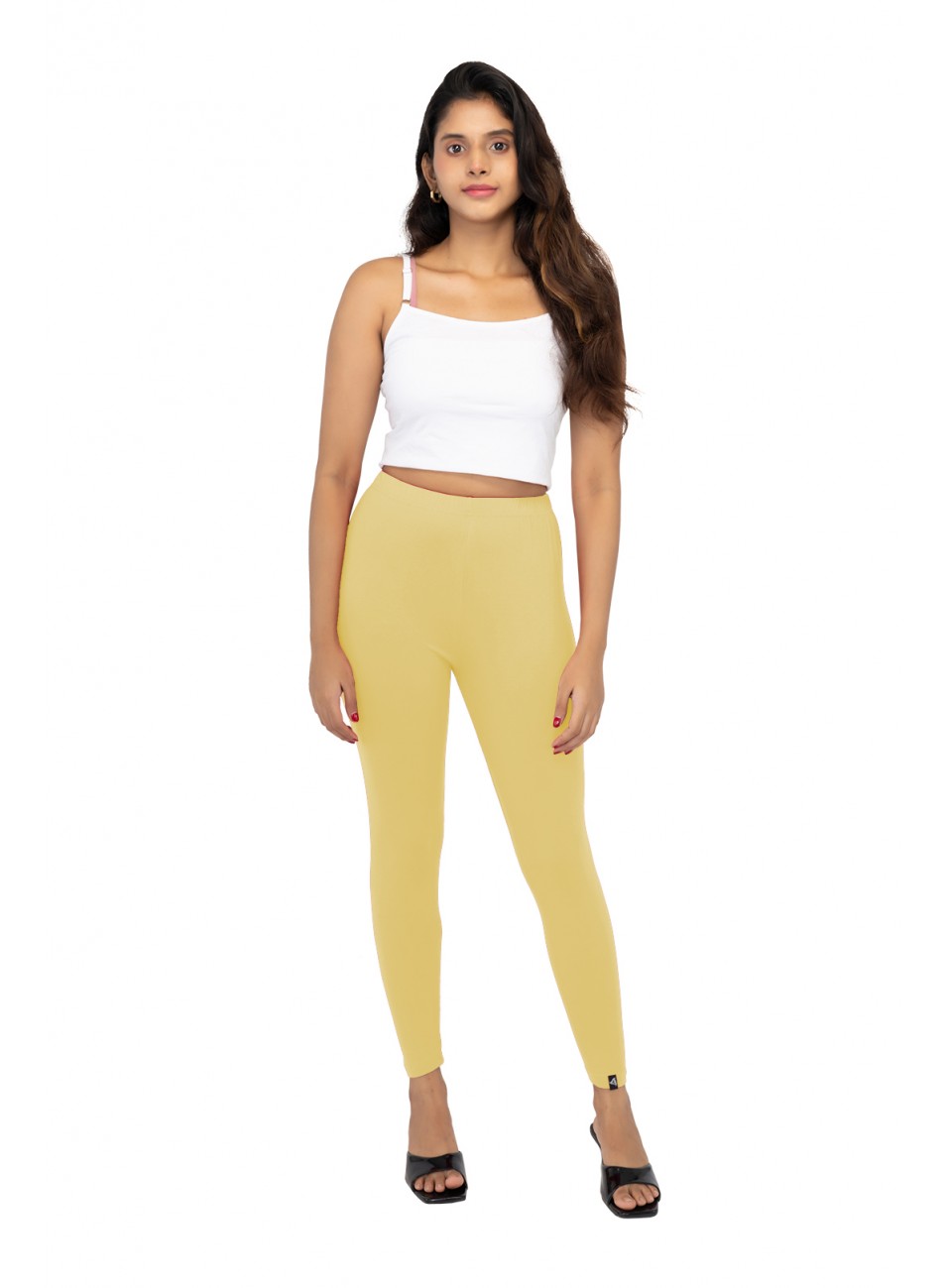 Ladies Mira Ankle Leggings - Light Lemon (1 Pcs Pack)