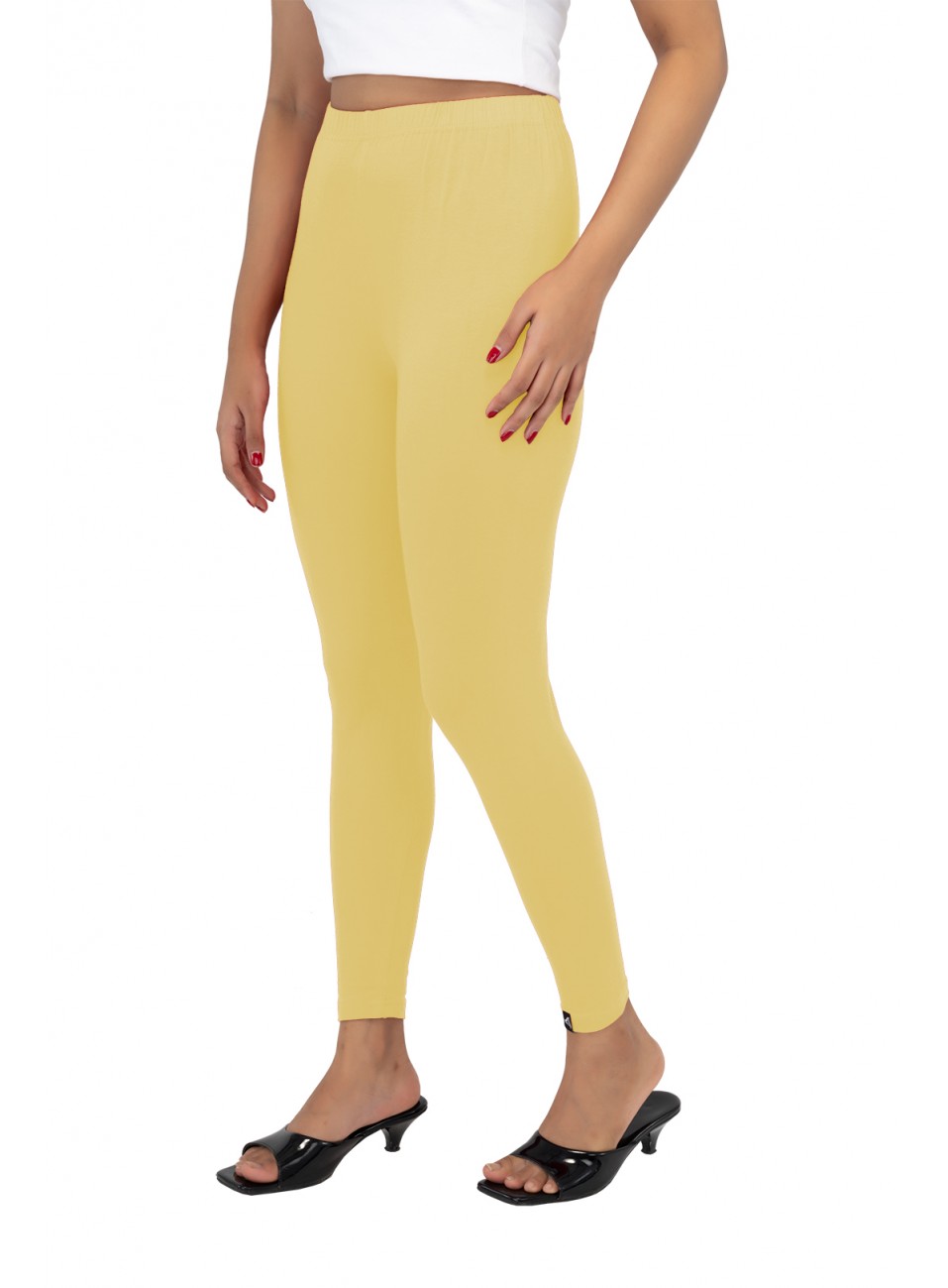 Ladies Mira Ankle Leggings - Light Lemon (1 Pcs Pack)