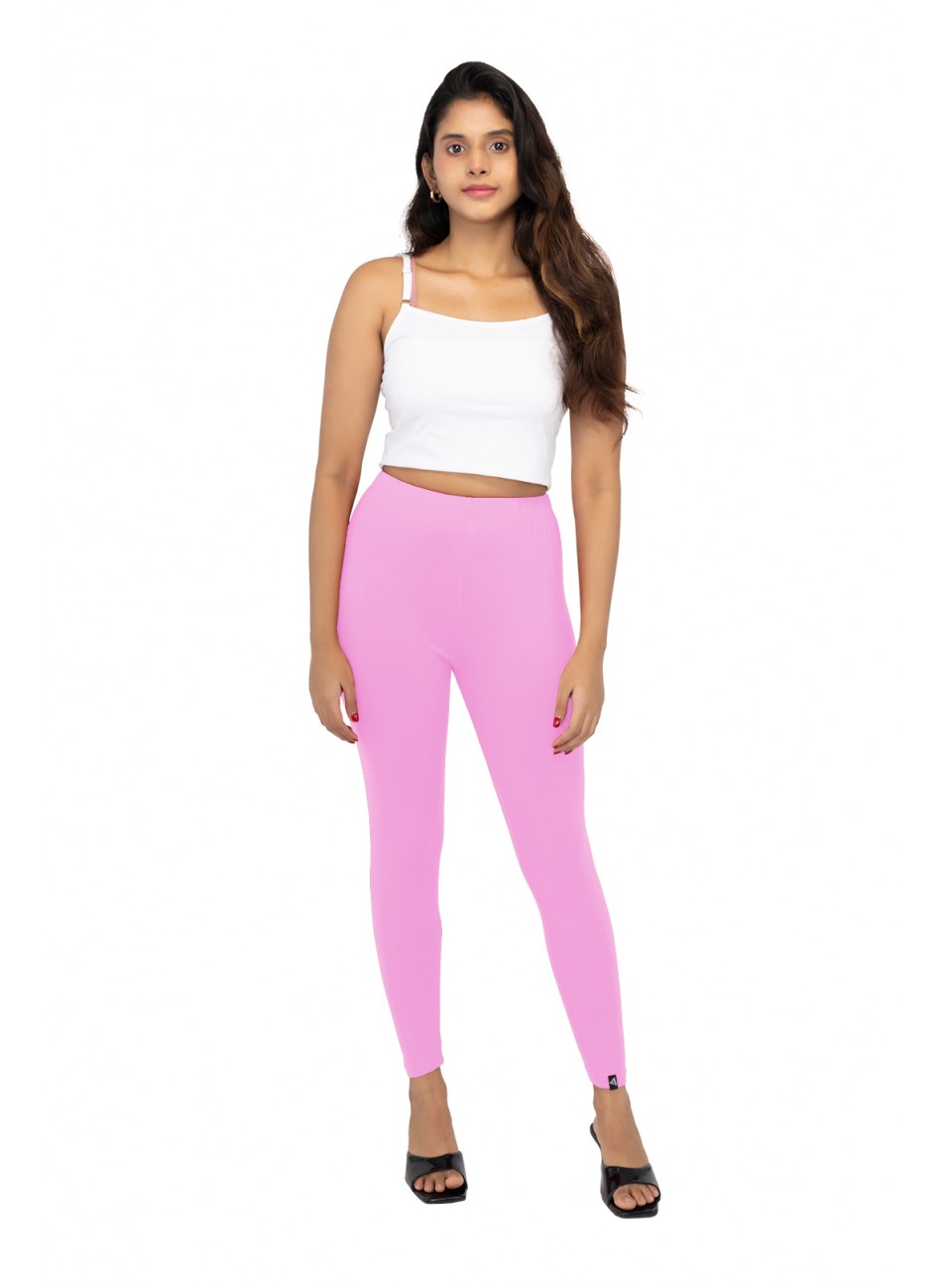 Ladies Mira Ankle Leggings - Light Pink (1 Pcs Pack)