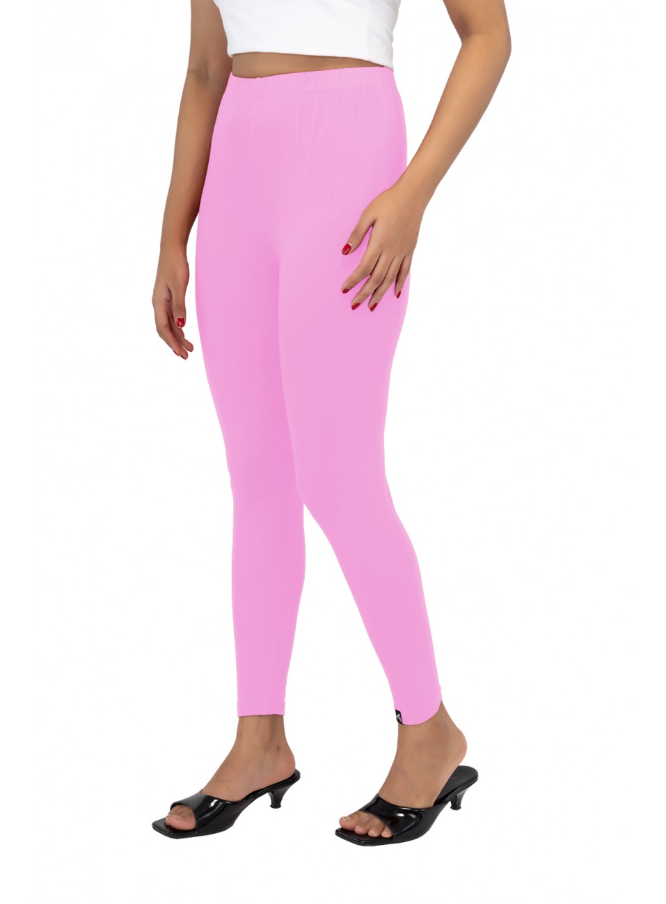 Ladies Mira Ankle Leggings - Light Pink (1 Pcs Pack)