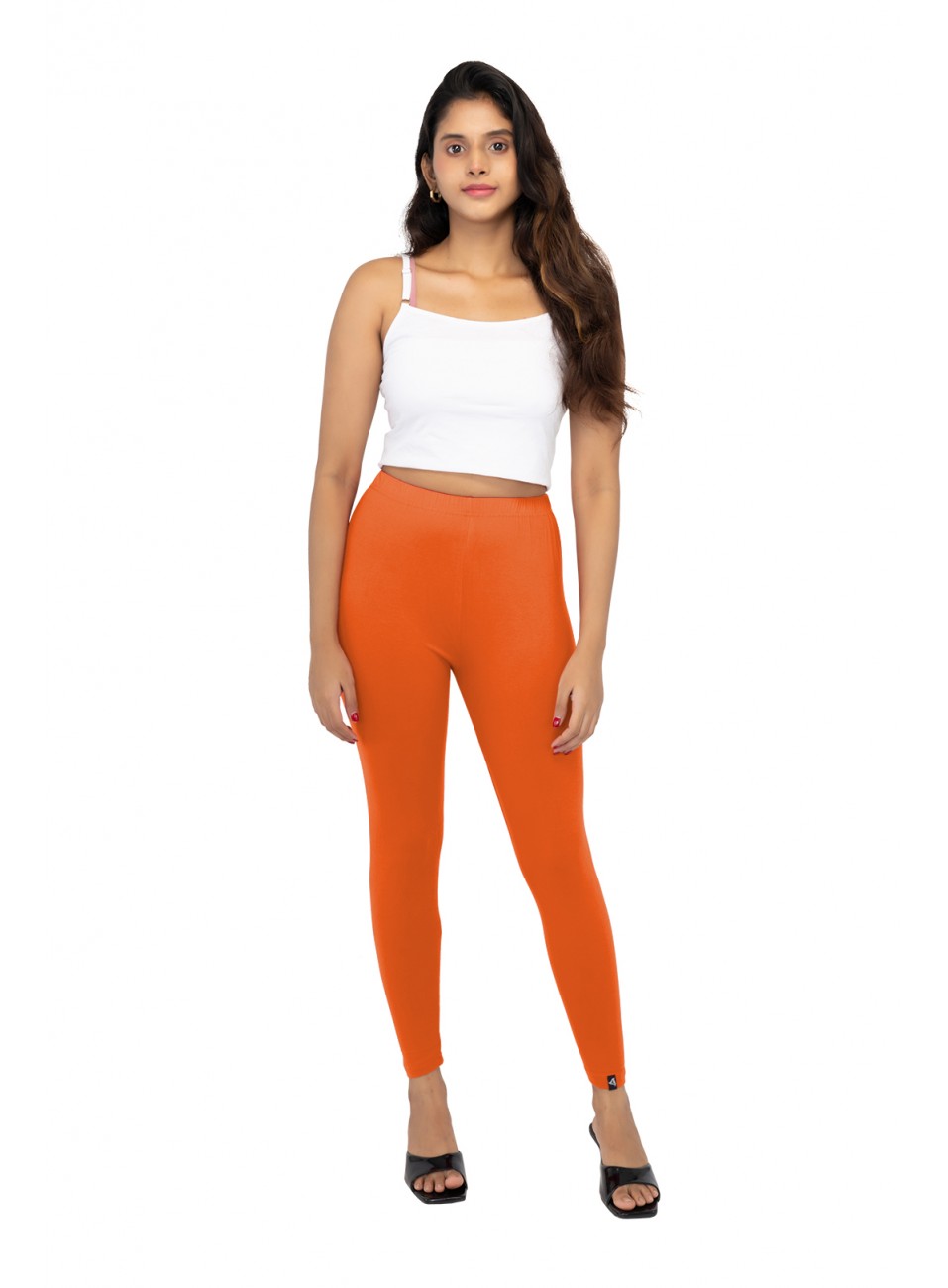 Ladies Mira Ankle Leggings - Pappaya (1 Pcs Pack)