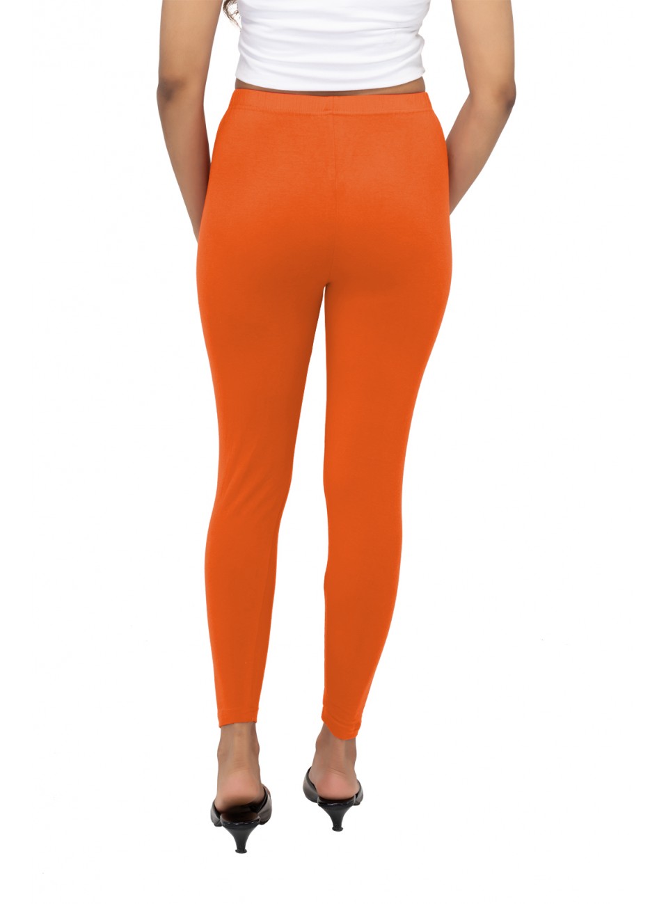 Ladies Mira Ankle Leggings - Pappaya (1 Pcs Pack)