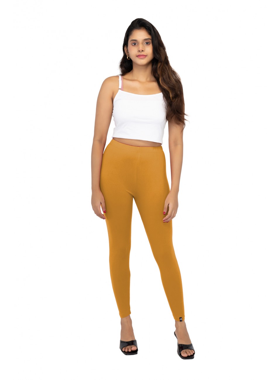 Ladies Mira Ankle Leggings - Rust Brown (1 Pcs Pack)