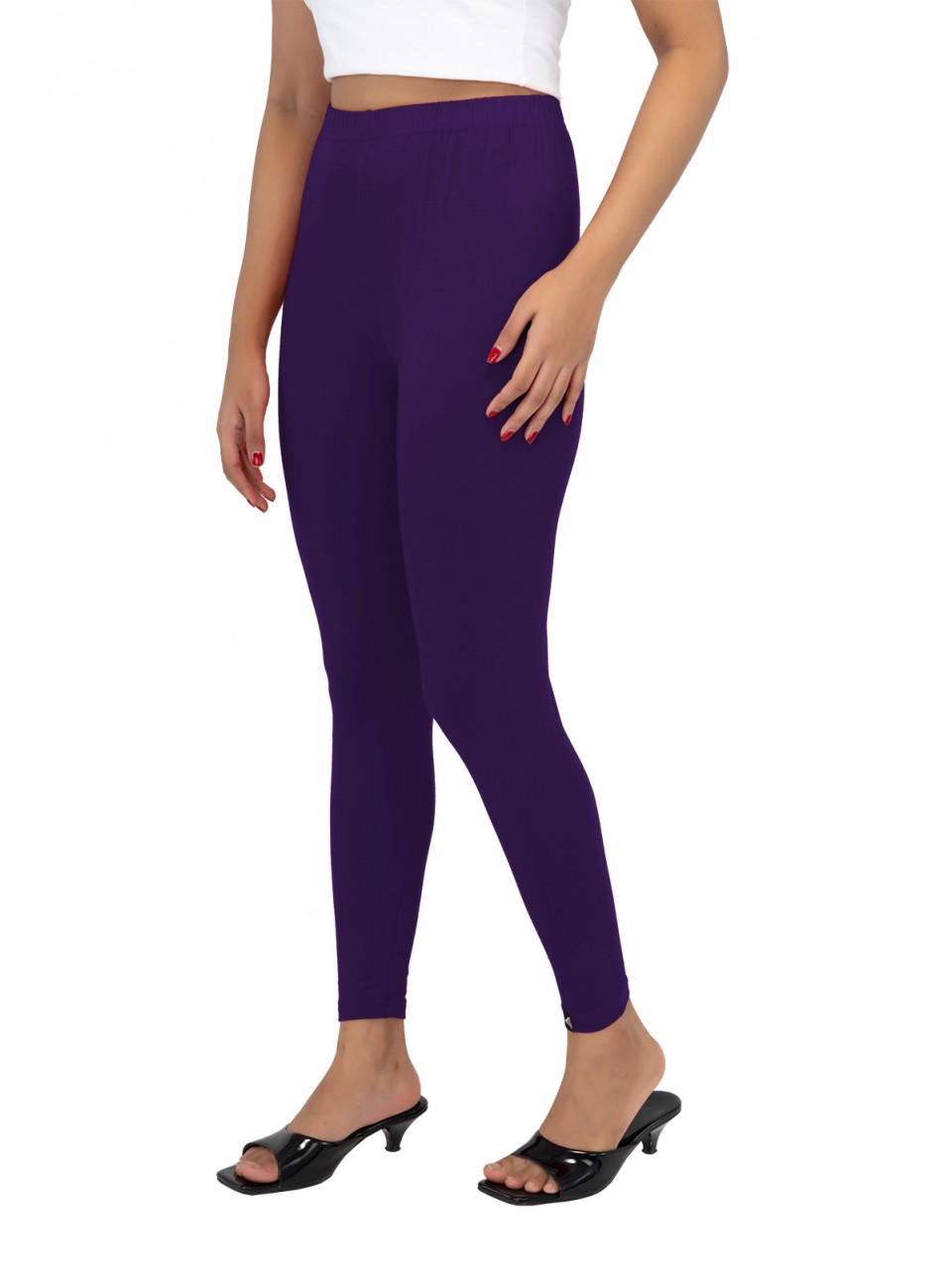 Ladies Mira Ankle Leggings - Violet (1 Pcs Pack)