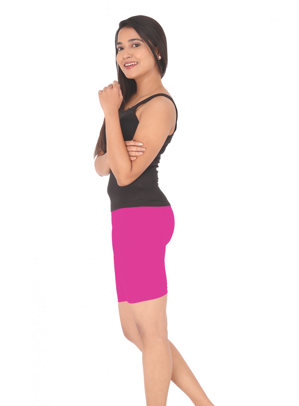 Ladies Flexi Shorts - Fushia - 1 Pcs Pack