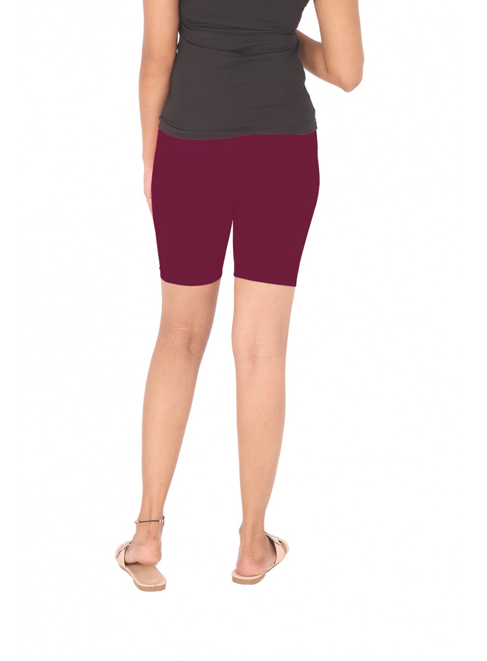 Ladies Flexi Shorts - Maroon - 1 Pcs Pack