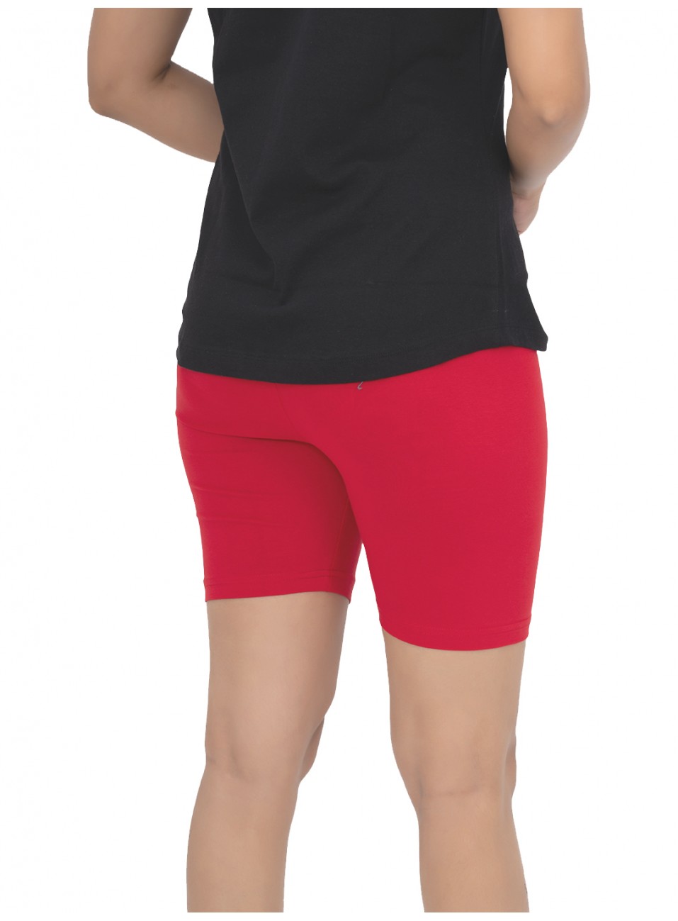 Ladies Flexi Shorts - Red - 1 Pcs Pack