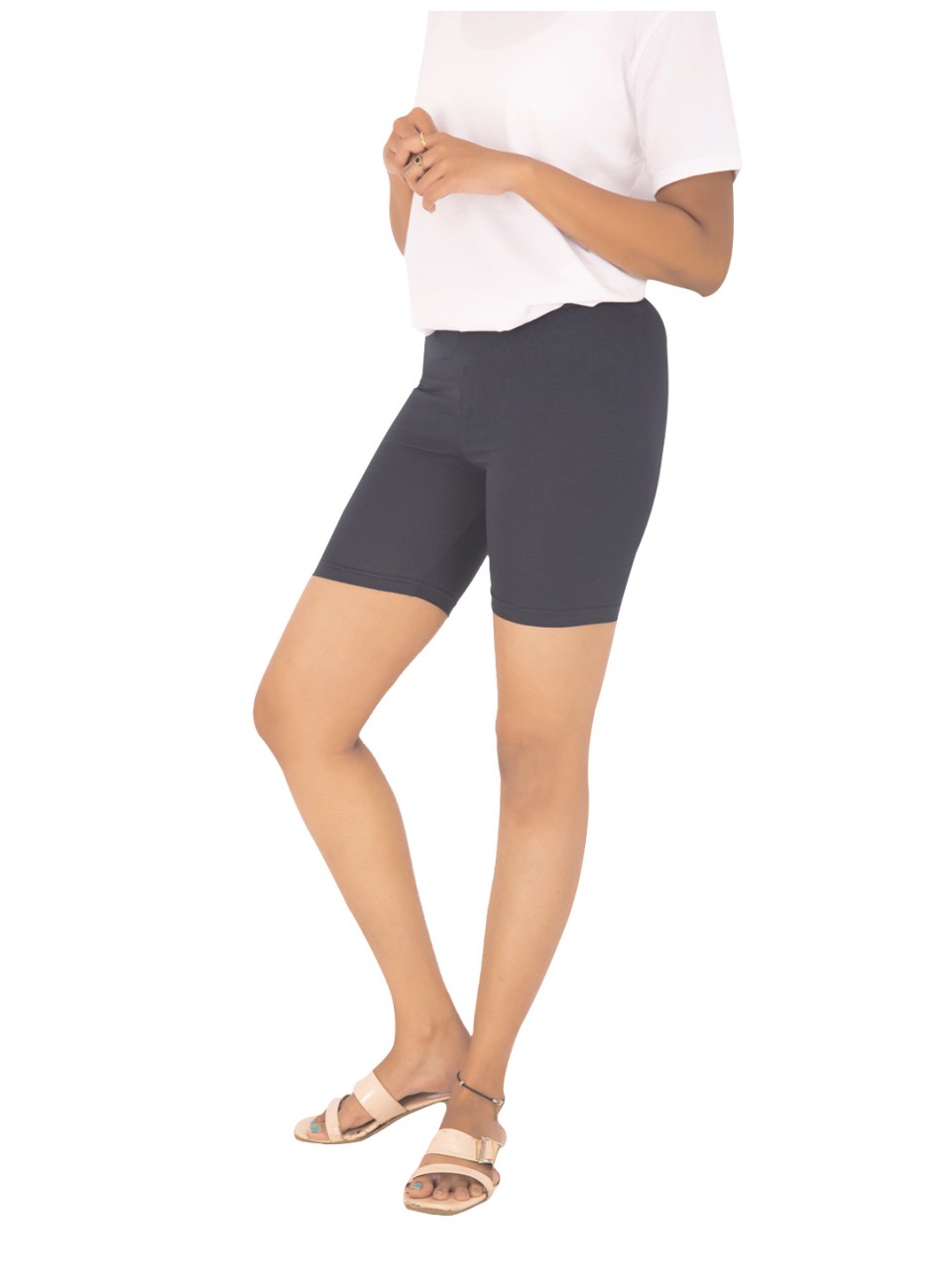 Ladies Flexi Shorts - Black - 1 Pcs Pack