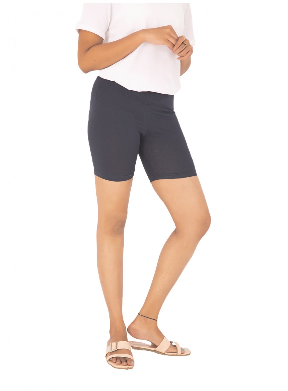 Ladies Flexi Shorts - Black - 1 Pcs Pack