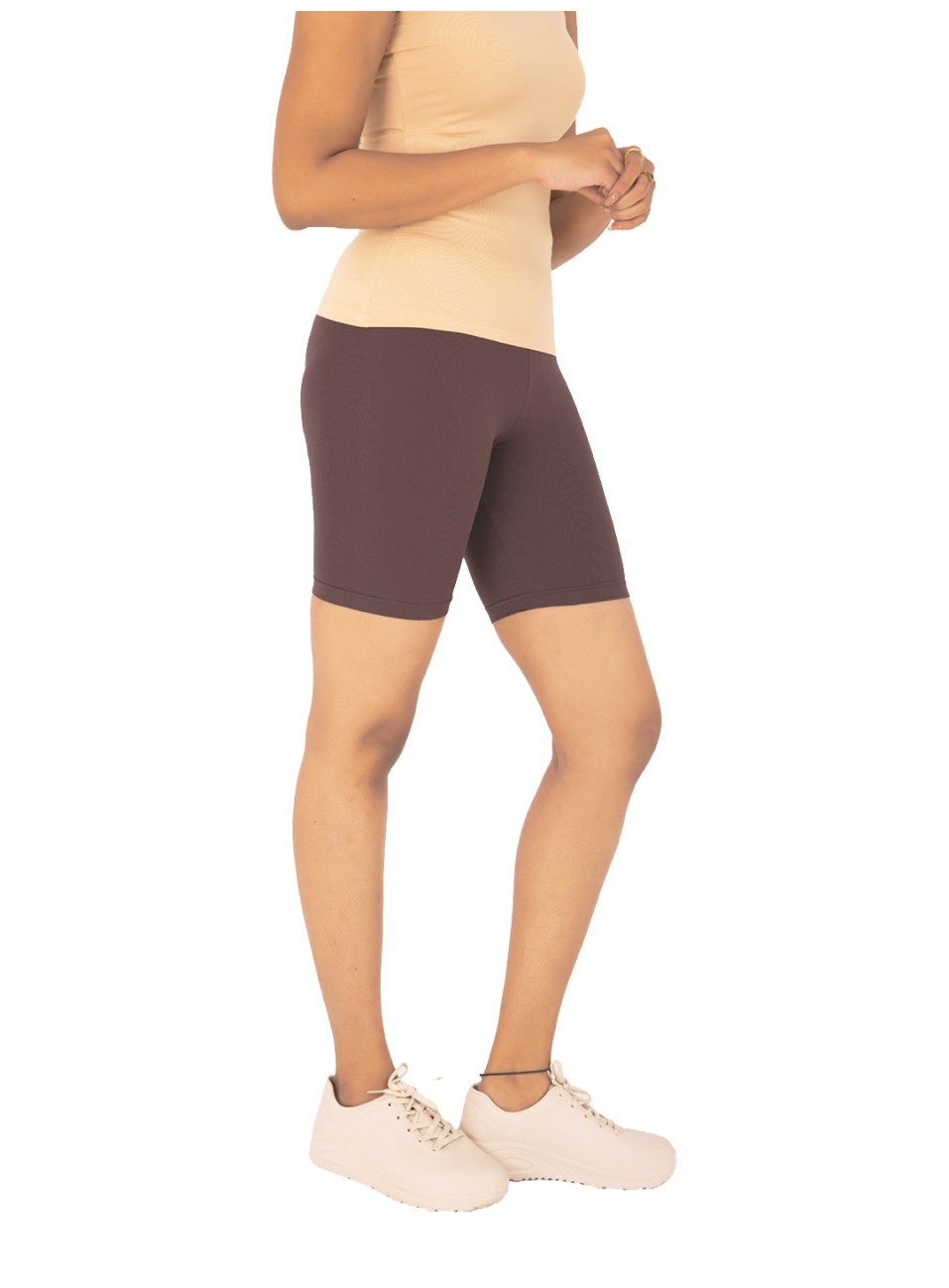 Ladies Flexi Shorts - Coffee Brown - 1 Pcs Pack