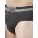 Men's Brief - Charcoal Melange - 1 PCS PACK