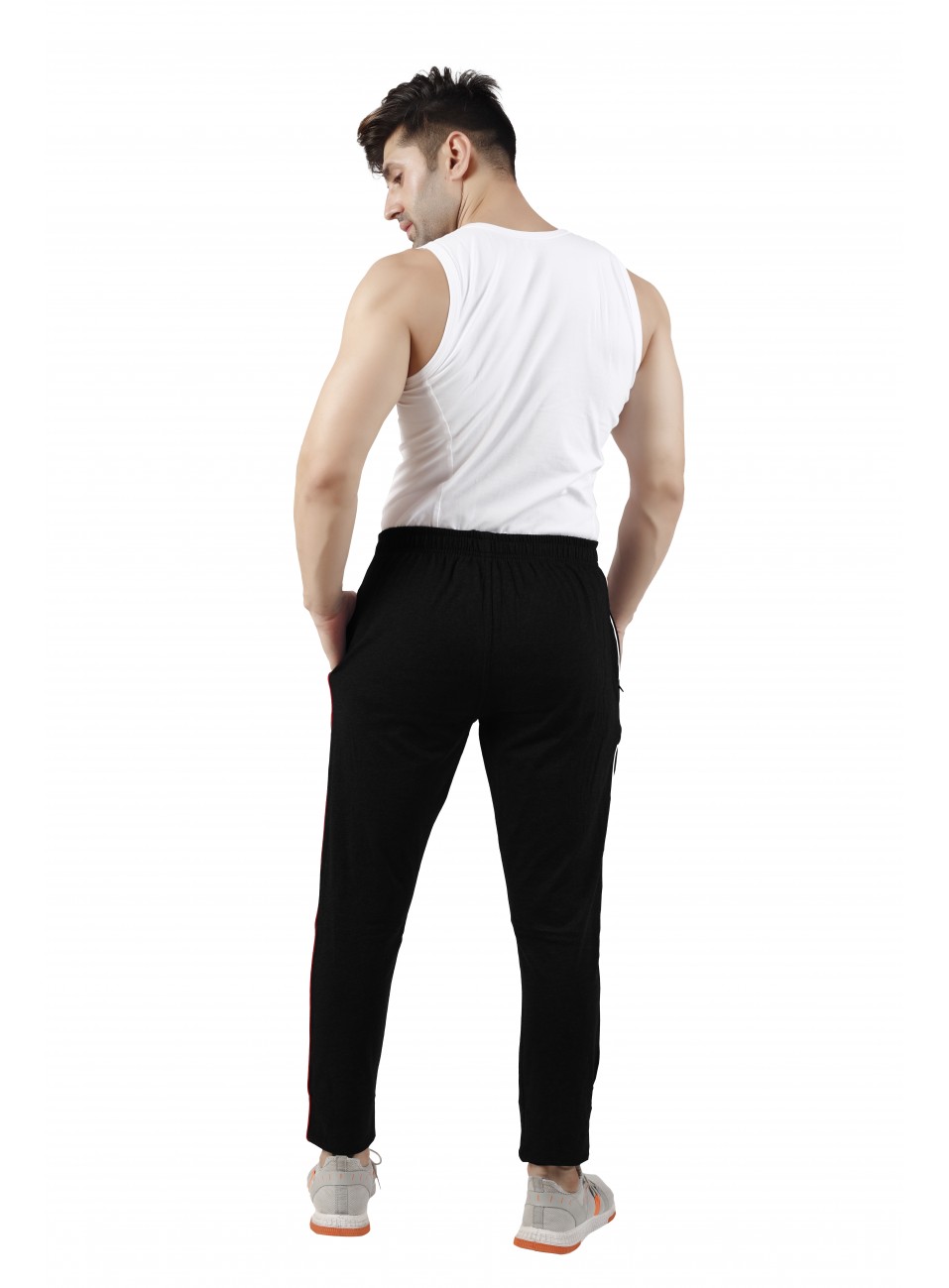 Men’s Track Pant Slim Fit - Black - 1 PCS Pack