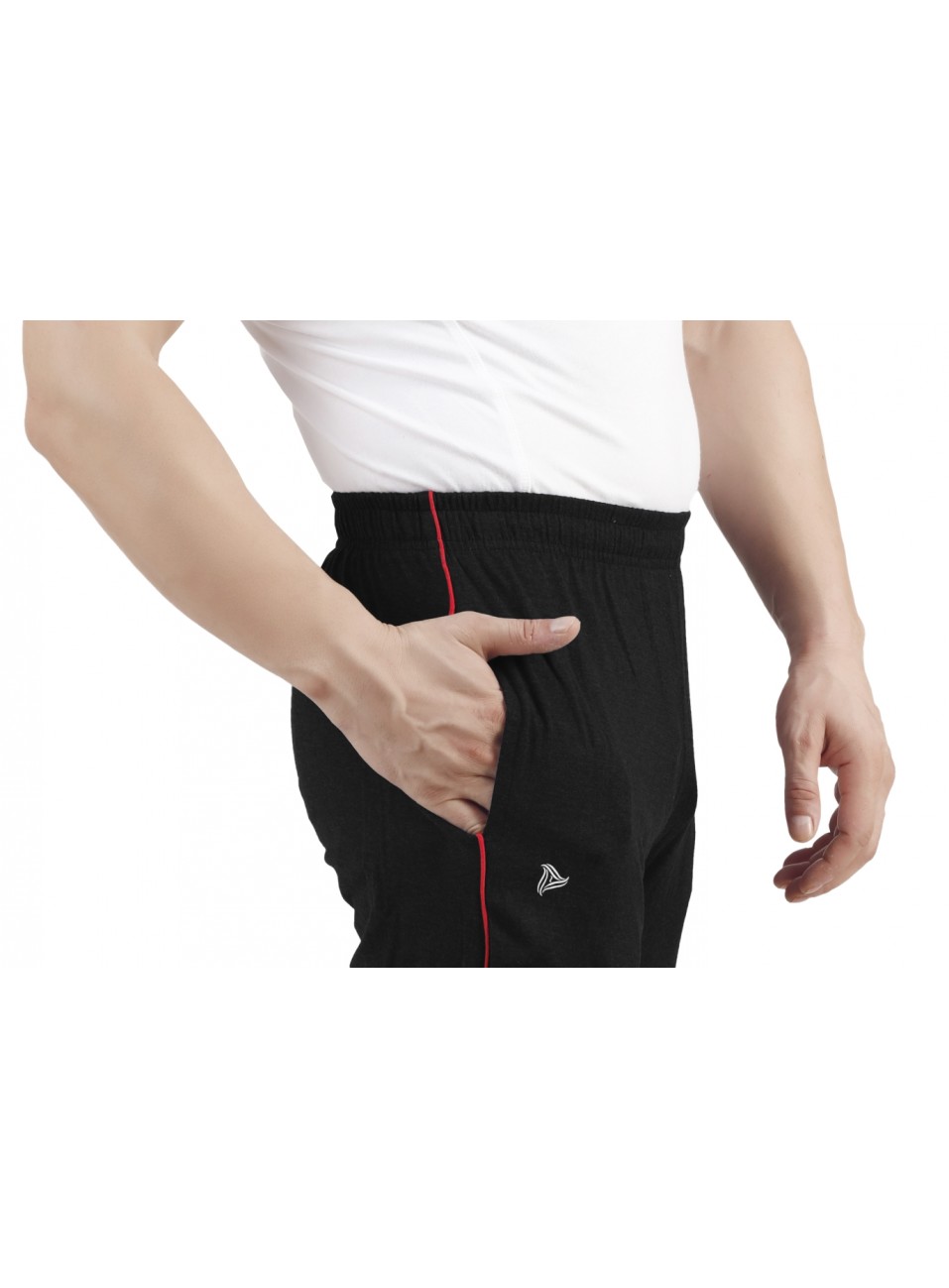 Men’s Track Pant Slim Fit - Black - 1 PCS Pack