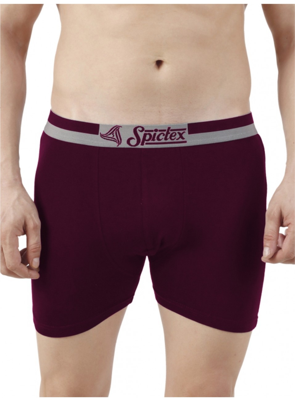 Men's Trunk Spandex - Maroon - 1 PCS Pack