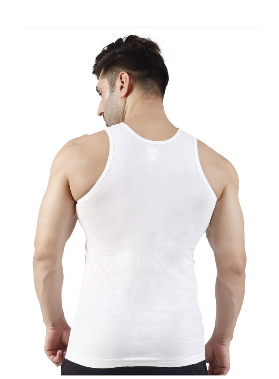 Men’s Vest RN - White - 1 PCS Pack