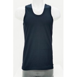 Pack Of 1- Banyan / Vest Black Cotton Sleeveless For Men