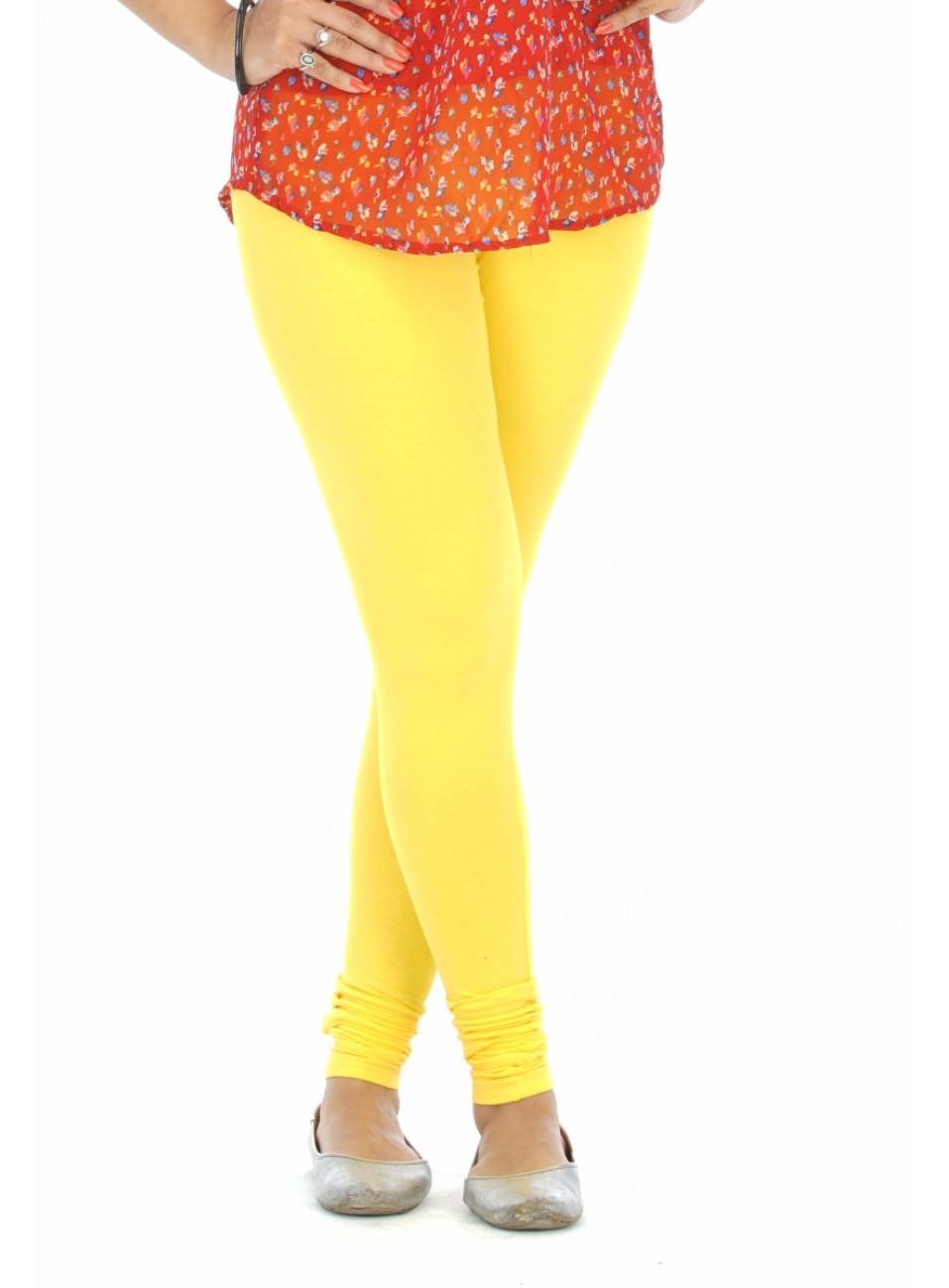 Buy TAG 7 Yellow Cotton Leggings for Women Online @ Tata CLiQ